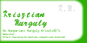 krisztian murguly business card